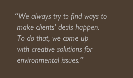 The big picture of what we do is to help companies find ways to fulfill society&rsquo;s needs in a way that can be sustained by our environment over the long term. - John Slavich